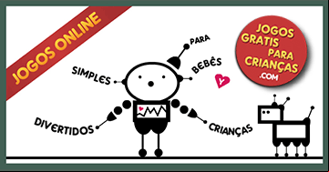 Jogo educativo online para criancinhas de 1, 2, 3, 4 anos: O rob
