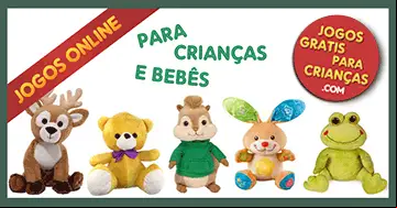Jogo online para criancinhas: sons de animais da floresta!